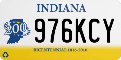 IN license plate 976KCY