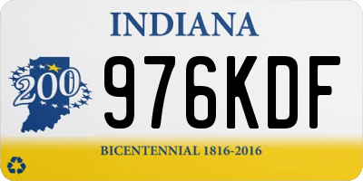 IN license plate 976KDF