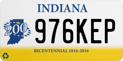 IN license plate 976KEP