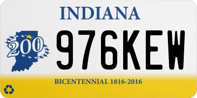 IN license plate 976KEW
