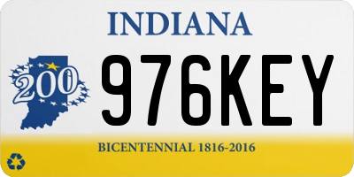 IN license plate 976KEY