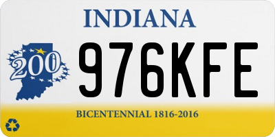 IN license plate 976KFE