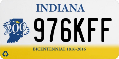 IN license plate 976KFF