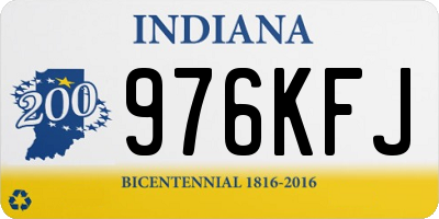 IN license plate 976KFJ