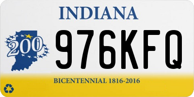 IN license plate 976KFQ