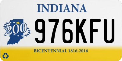 IN license plate 976KFU
