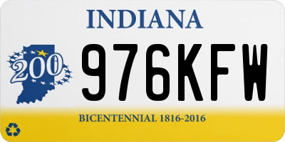IN license plate 976KFW