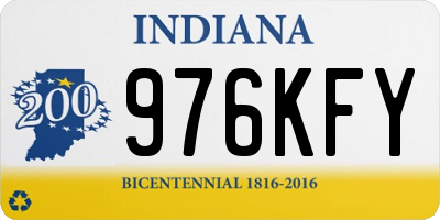 IN license plate 976KFY