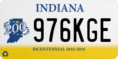IN license plate 976KGE