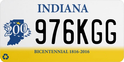 IN license plate 976KGG