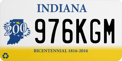 IN license plate 976KGM
