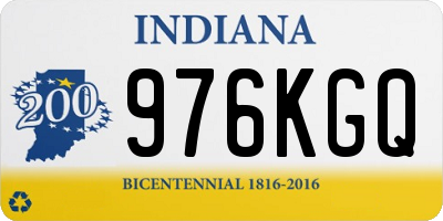 IN license plate 976KGQ