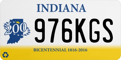 IN license plate 976KGS