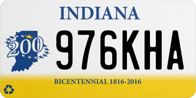 IN license plate 976KHA