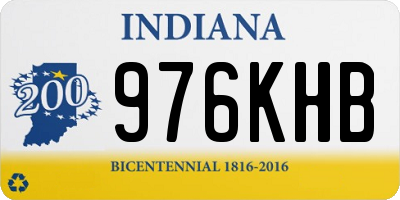IN license plate 976KHB