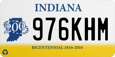 IN license plate 976KHM