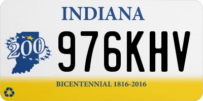 IN license plate 976KHV