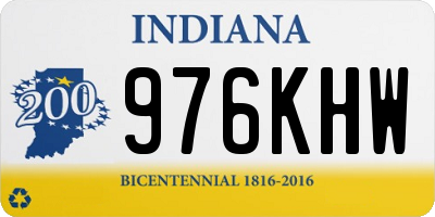 IN license plate 976KHW