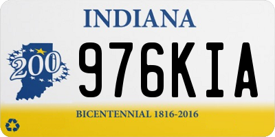IN license plate 976KIA