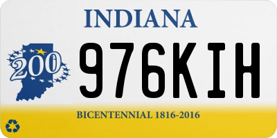 IN license plate 976KIH