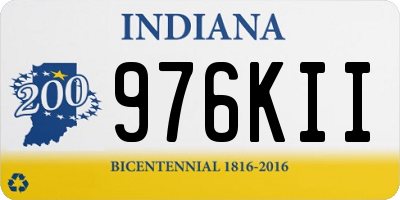 IN license plate 976KII