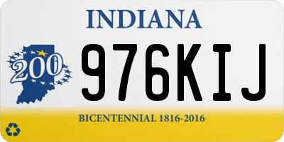 IN license plate 976KIJ