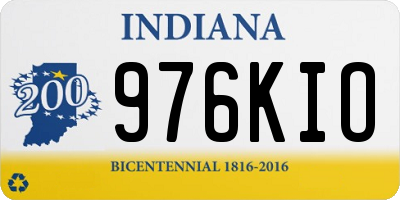 IN license plate 976KIO