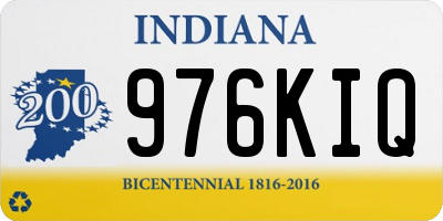 IN license plate 976KIQ