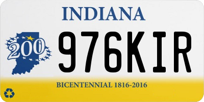 IN license plate 976KIR
