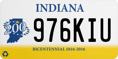 IN license plate 976KIU