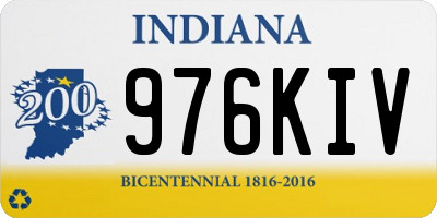IN license plate 976KIV