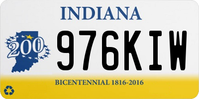 IN license plate 976KIW