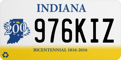 IN license plate 976KIZ