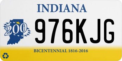IN license plate 976KJG