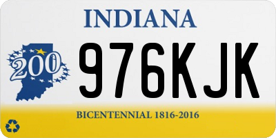 IN license plate 976KJK