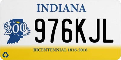 IN license plate 976KJL