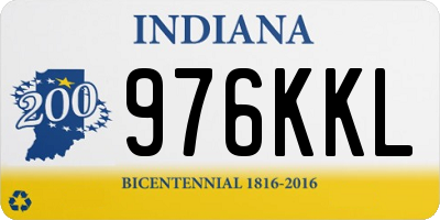 IN license plate 976KKL