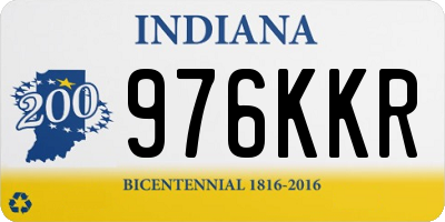 IN license plate 976KKR