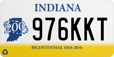 IN license plate 976KKT