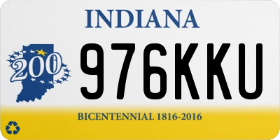 IN license plate 976KKU