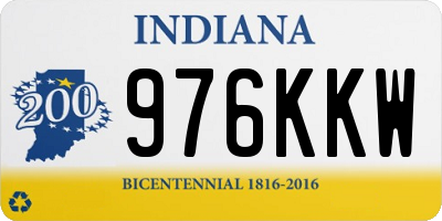 IN license plate 976KKW