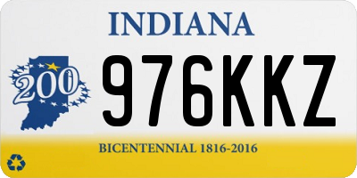 IN license plate 976KKZ