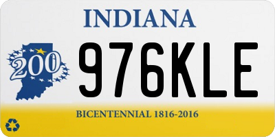 IN license plate 976KLE