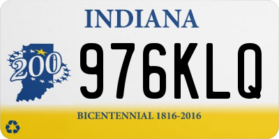 IN license plate 976KLQ