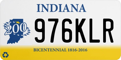 IN license plate 976KLR