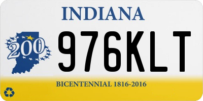 IN license plate 976KLT