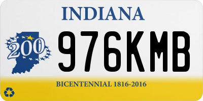 IN license plate 976KMB