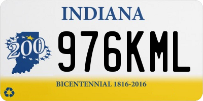 IN license plate 976KML