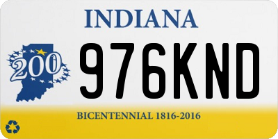 IN license plate 976KND