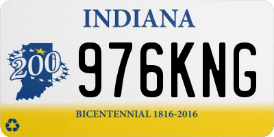 IN license plate 976KNG